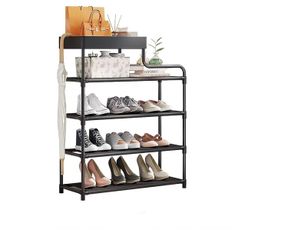 4 Tier Shoe Rack (color:white)