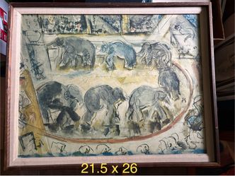 1941 John Marin Circus Elephants
