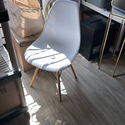 White Wooden Ikea Chair