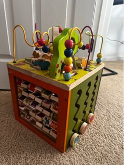 Wooden Activity Cube