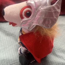 Target Dog With Cute Custom And Long Hair. New .