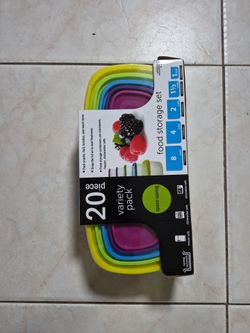 20-Piece Food Storage Container Set