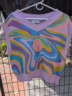 Sleeveless Sweater By UGLY MOON, Acid Melt  !  I'm