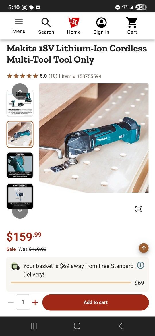 Makita 18V LXT Oscillator Multi-tool