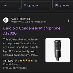 Audio technica microphone