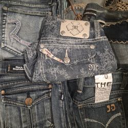 Miss Me Sz 27 Shorts, Rock And Republic Jeans Both Sz 30,Joes New W/Tag Sz 30