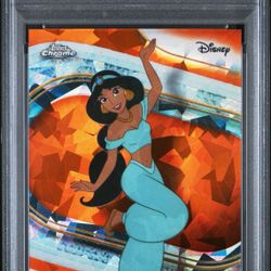 2025 Topps Chrome Disney Sapphire Princess Jasmine 11/25 PSA 10/ Pop 1🔥🔥🔥