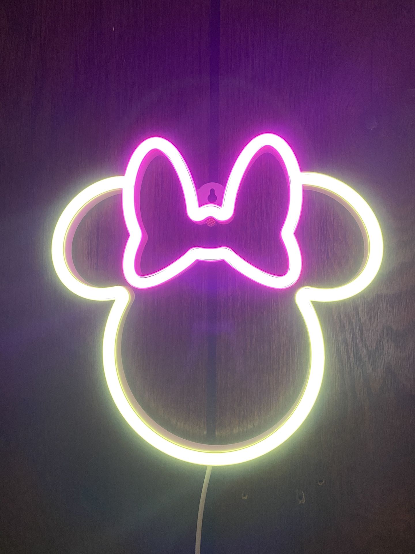 DISNEY MINNIE MOUSE LED NEON SIGN - Limited, Decoration, Kids Disney - Compare @$25