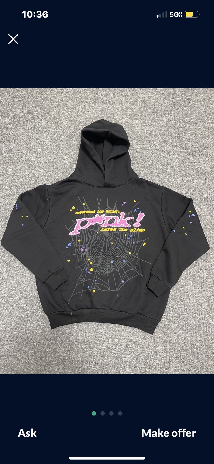 Pink Spider Hoodie