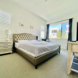 king size bed + mattress