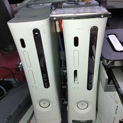 2 Microsoft xbox 360 Game Systems With Hdd Both Work Great