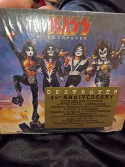 Kiss kizz destroyer autographed edition destroyer 45th anniversary Gene Simmons Paul Stanley