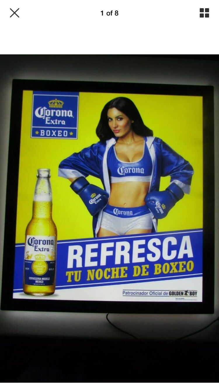 Brand New Corona Boxing led beer sign light