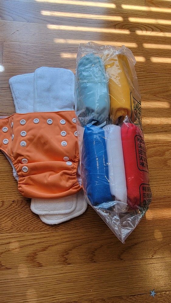 6 Diaper Covers With 2 Inserts Each