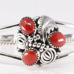 Signed Navajo Sterling Bracelet Cuff