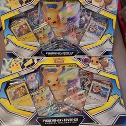 Pikachu Gx & Eevee Gx Box Pokemon Cards for Sale in Merced, CA - OfferUp
