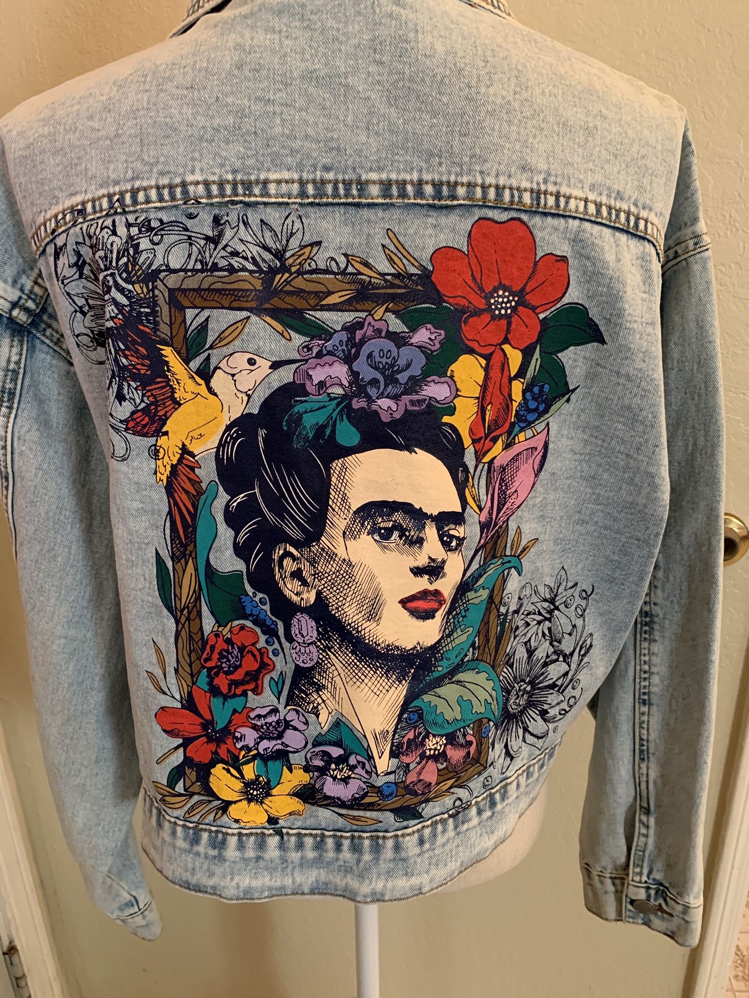 Freida Kahlo X SHEIN Women’s Denim Jacket Size Small