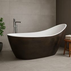 New Bathtub.                                                 Bathroom vanity