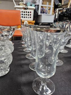 Vintage Platinum Rim Glasses 