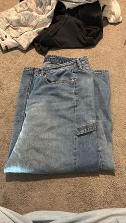 Low rise Light Wash Carpenter Denim Jeans