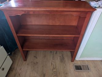 Wood hutch topper/ Short Bookshelf