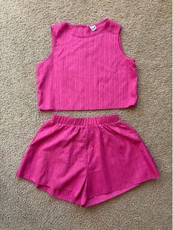2pcs set girls summer sleeveless top shorts