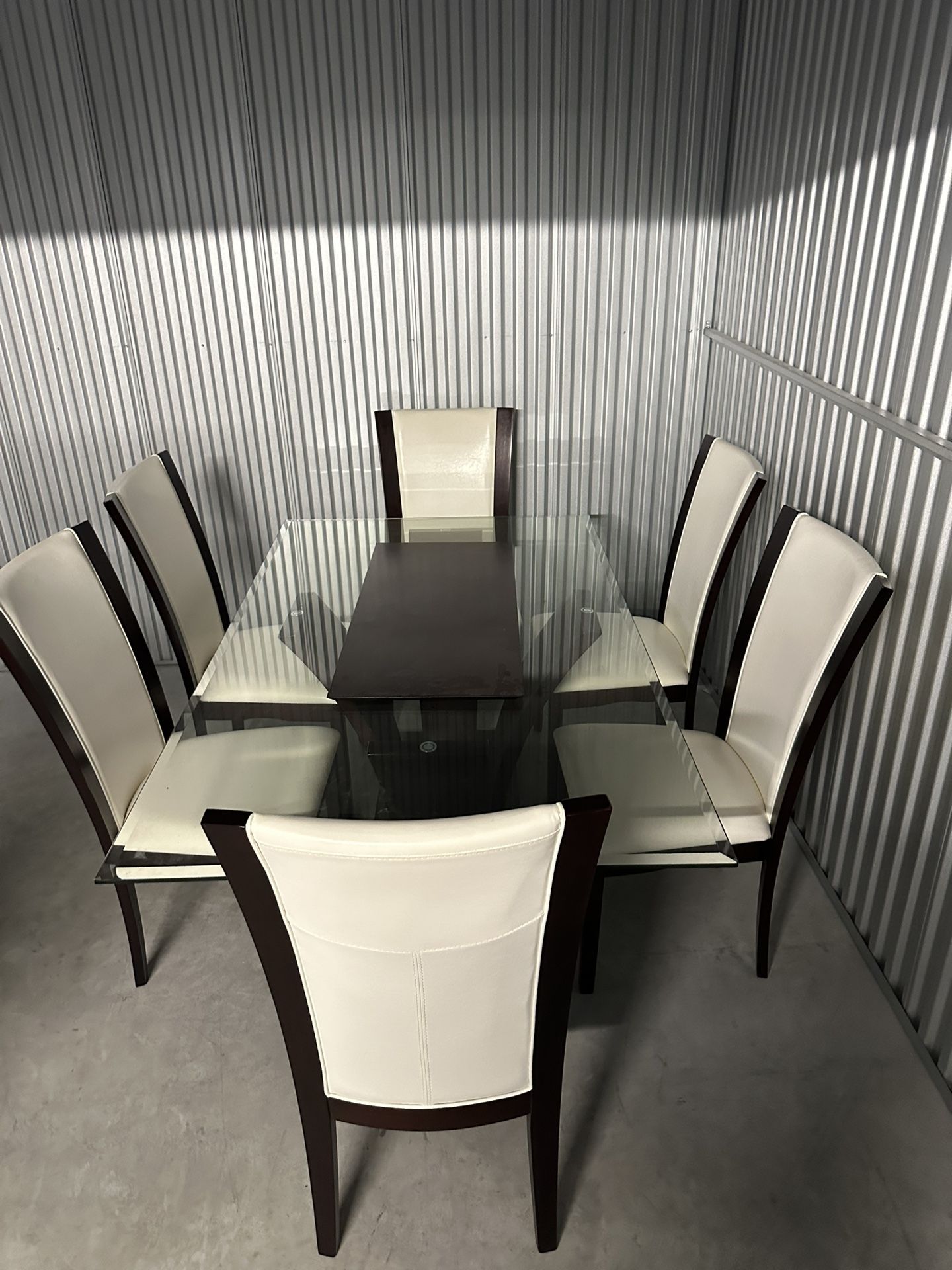 Furniture Of America Glass Dining Room Set