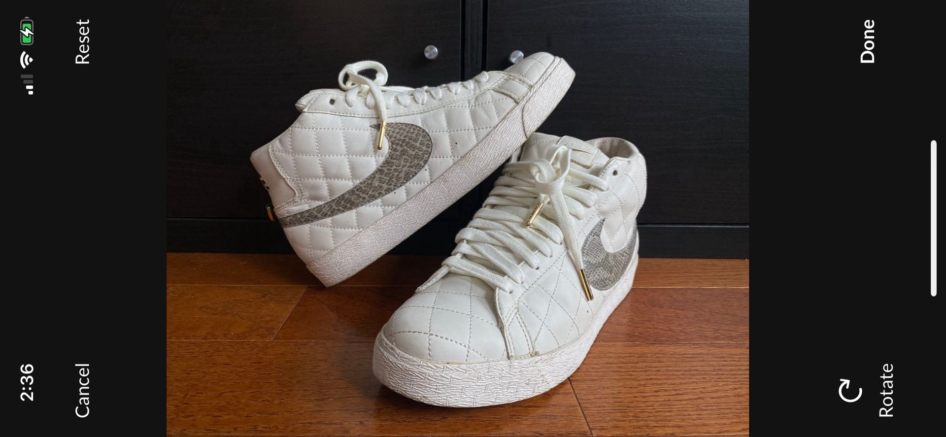 Nike x Supreme Blazer White ‘Sail’ SBs sz. 9.5 2006