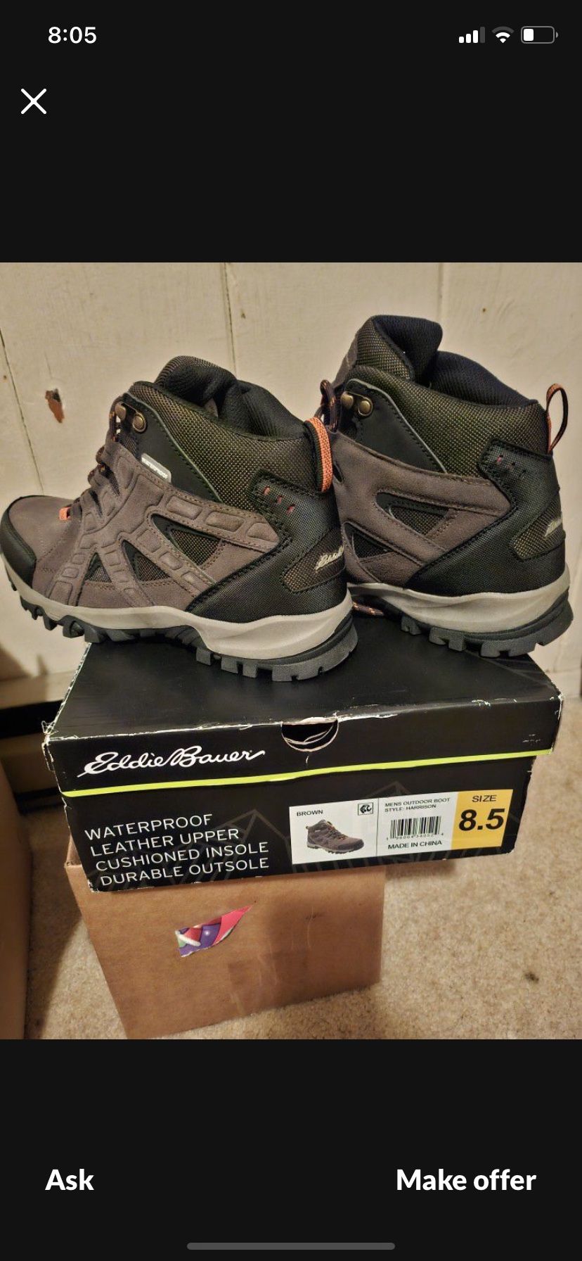 New Eddie Bauer Mens Boots 