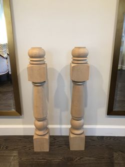 Island Table Legs Solid Wood Column