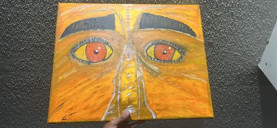 Original Acrylic Painting on Canvas – Eyes
