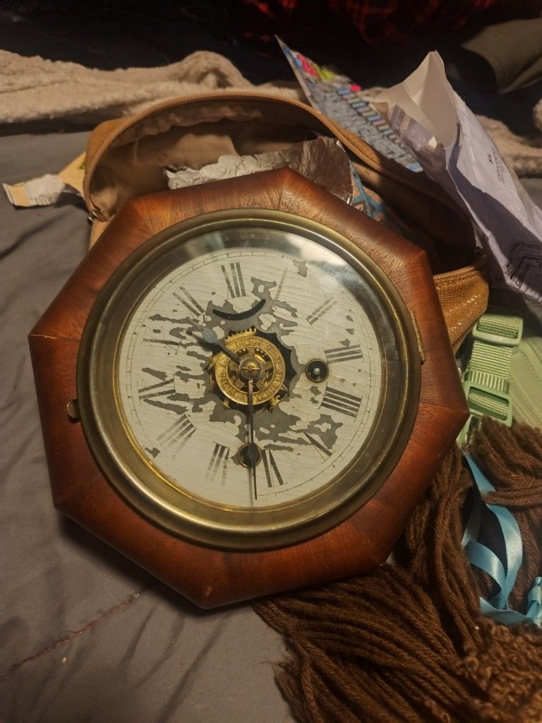 Old Oak Nautical Wall Clock