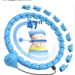 Weighted hula hoop for exercising 