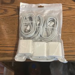 3pack Of iPhone Fast Chargers