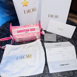 Dior Camp Pink Bag s Embroidered 