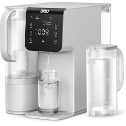 set of 2 Nightstand with Drawers and Storage Shelf - Large Nightstands Rattan Decor Boho Bedside Table Narrow Side Table for Bedroom, White