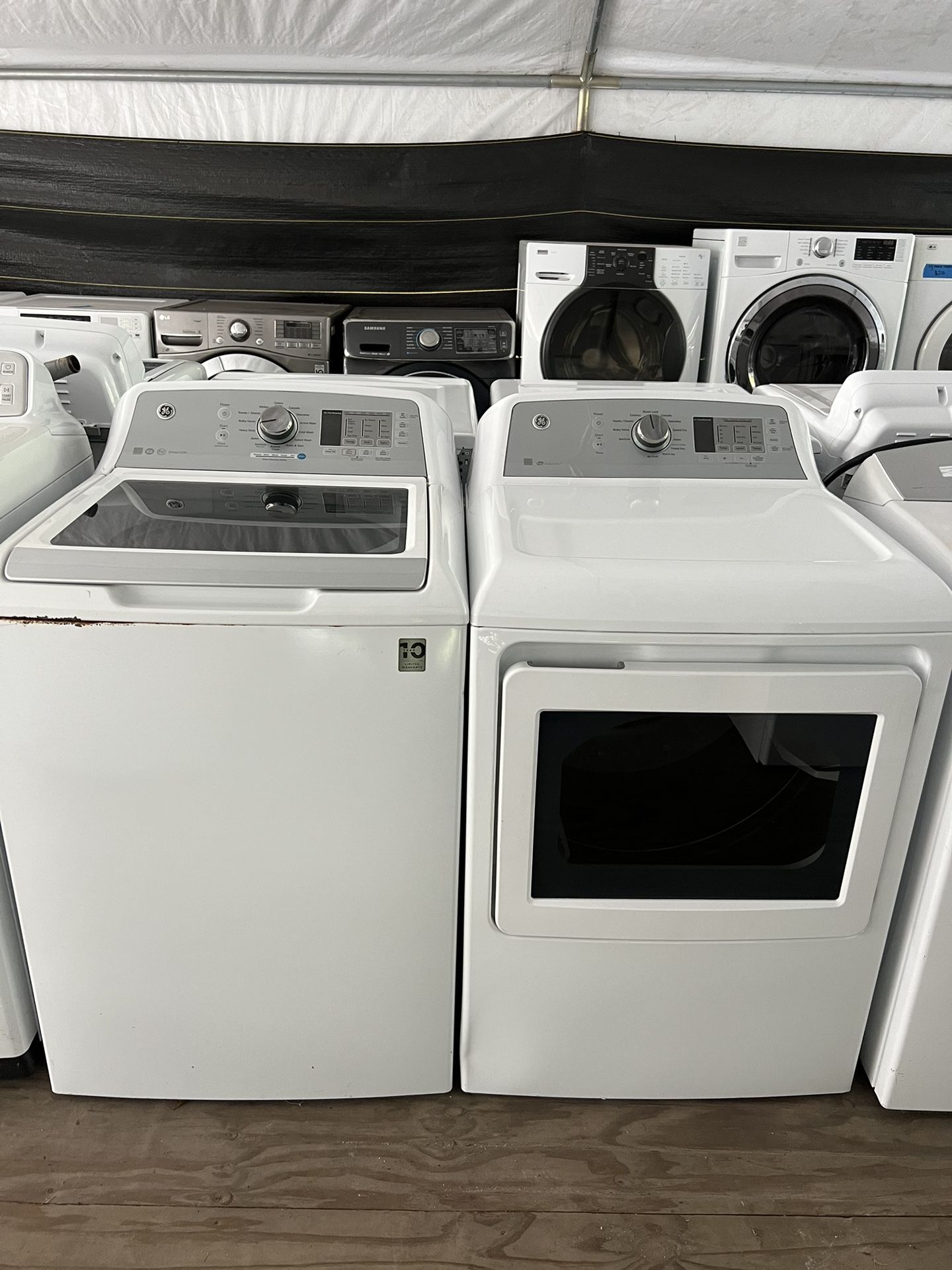 Ge Washer&Dryer Large Capacity  60 day warranty/ Located at:📍5415 Carmack Rd Tampa Fl 33610📍