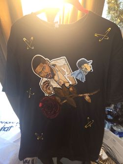 Usher Raymond Chris Brown R&B tour shirt black