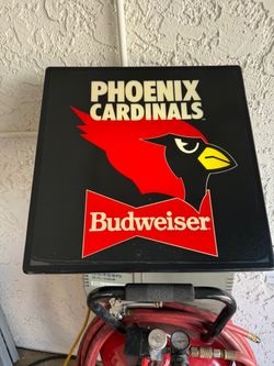 Vintage Budweiser Phoenix Cardinals Lighted Sign