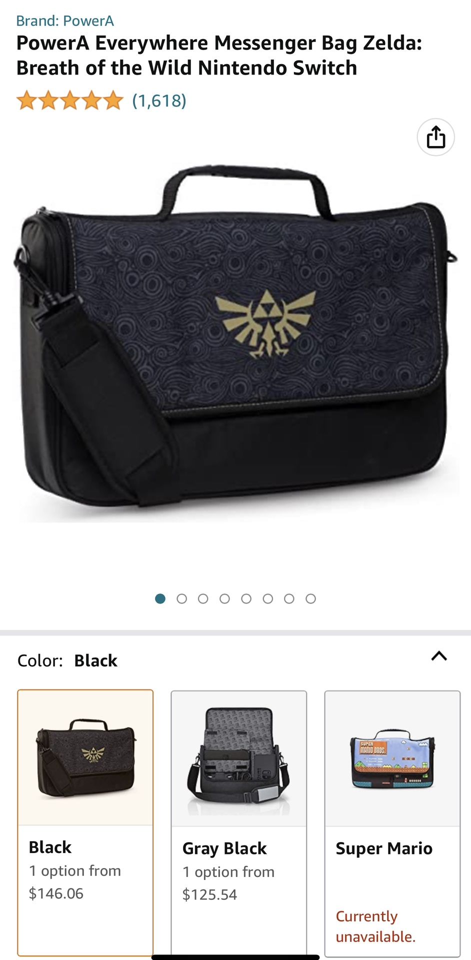 The Legend Of Zelda Nintendo Switch Messenger Bag