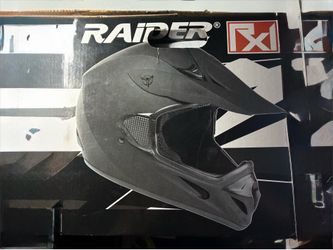 Brand New Adult Motorcycle Helmet Matte Black Size XL Raider Rx One $75 obo