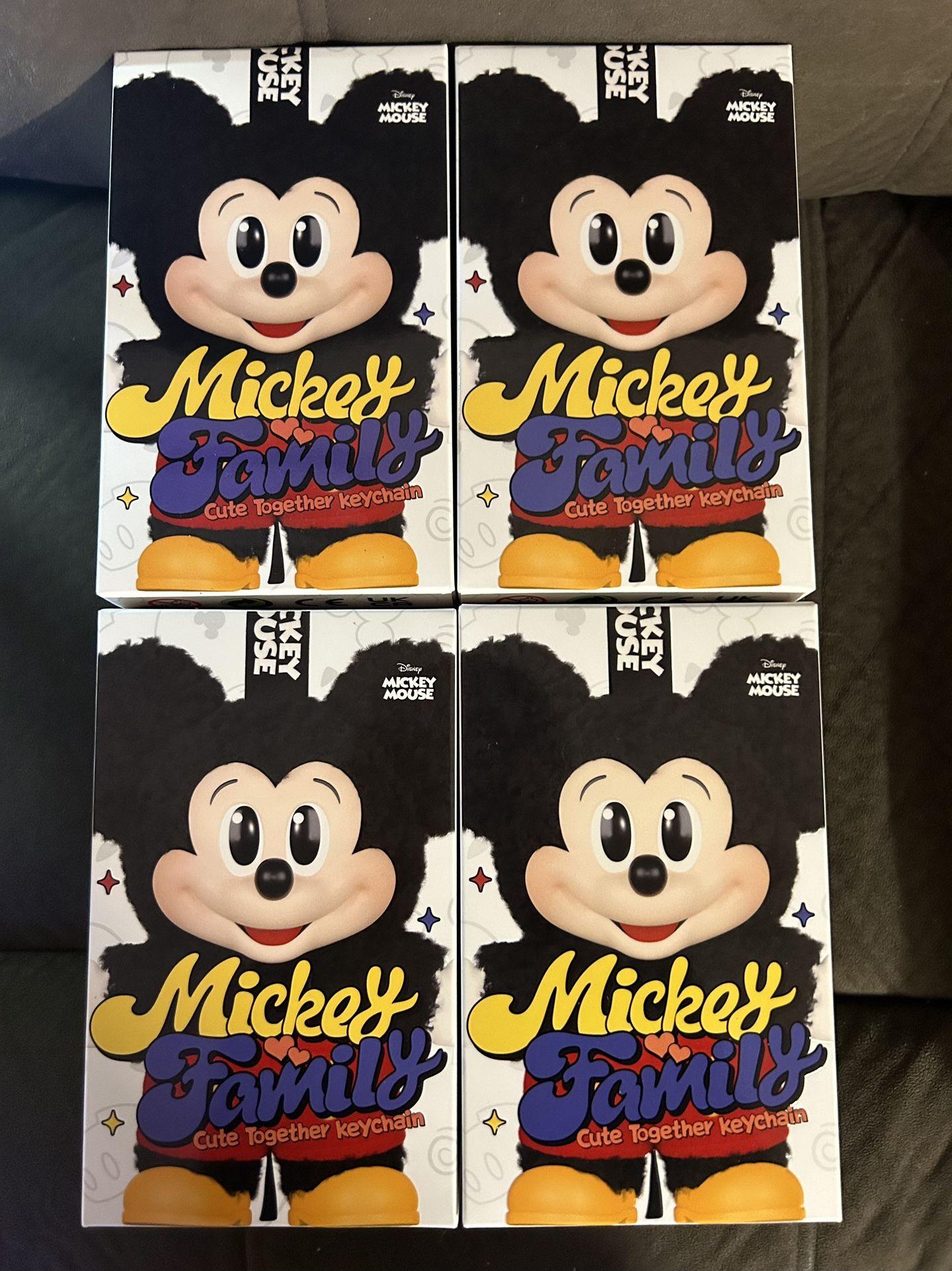 Mickey Family Cute Together Keychain