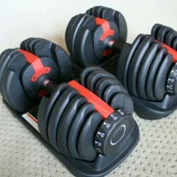 Adjustable Bowflex Dumbbells Set With Stand