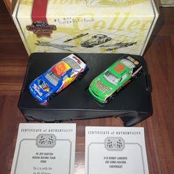 Matchbox Victory Lane NASCAR 1:64 Die Cast Cars #8 Burton & #18 LaBonte