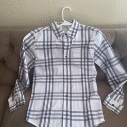 Plaid Boy Dress Shirt Long Sleeve