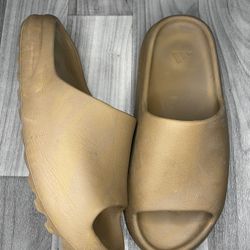 Ochre Yeezy Slides