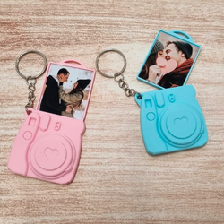 Retro Style Camera Keychain + Photo Holder