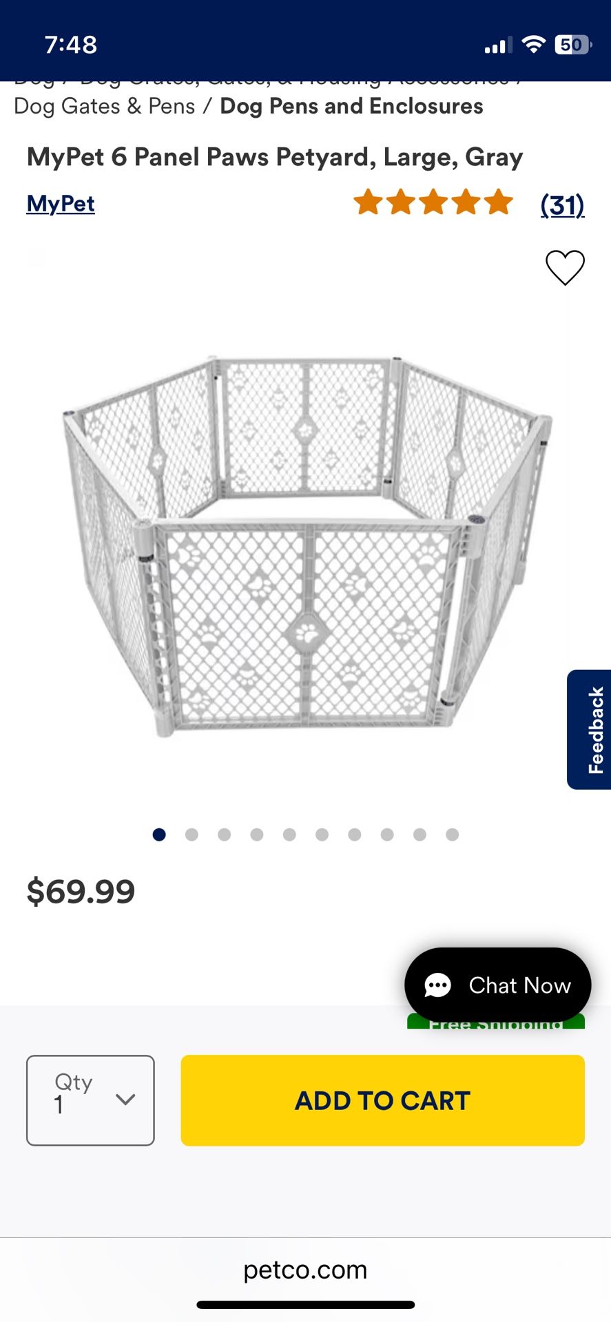 8 Panel Dog Cage