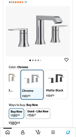 Moen T6708 GENTA chrome 2 handle widespread lavatory faucet cromo