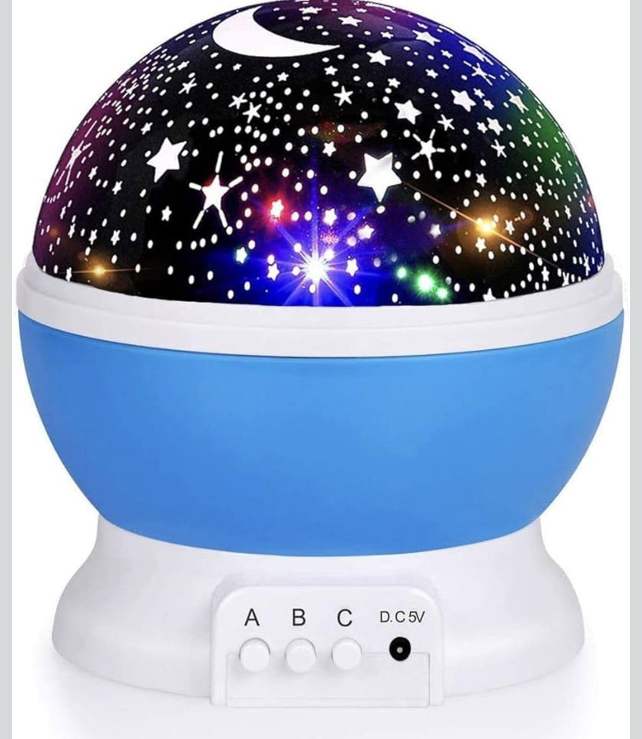Night Light for Kids, Kids Night Light Nebula 360 Degree Rotation - 4 LED Bulbs 12 Light Color Star Projector Changing with USB Cable, Romantic Gifts 